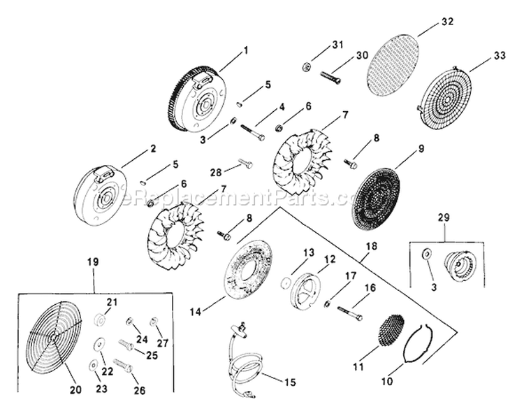 Page L Diagram and Parts List for M10-461513  Kohler Engine