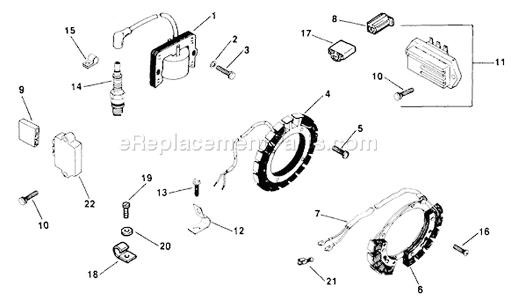 Page R Diagram and Parts List for M10-461513  Kohler Engine