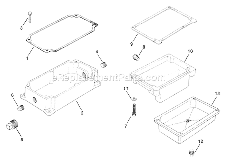 Page T Diagram and Parts List for M10-461513  Kohler Engine
