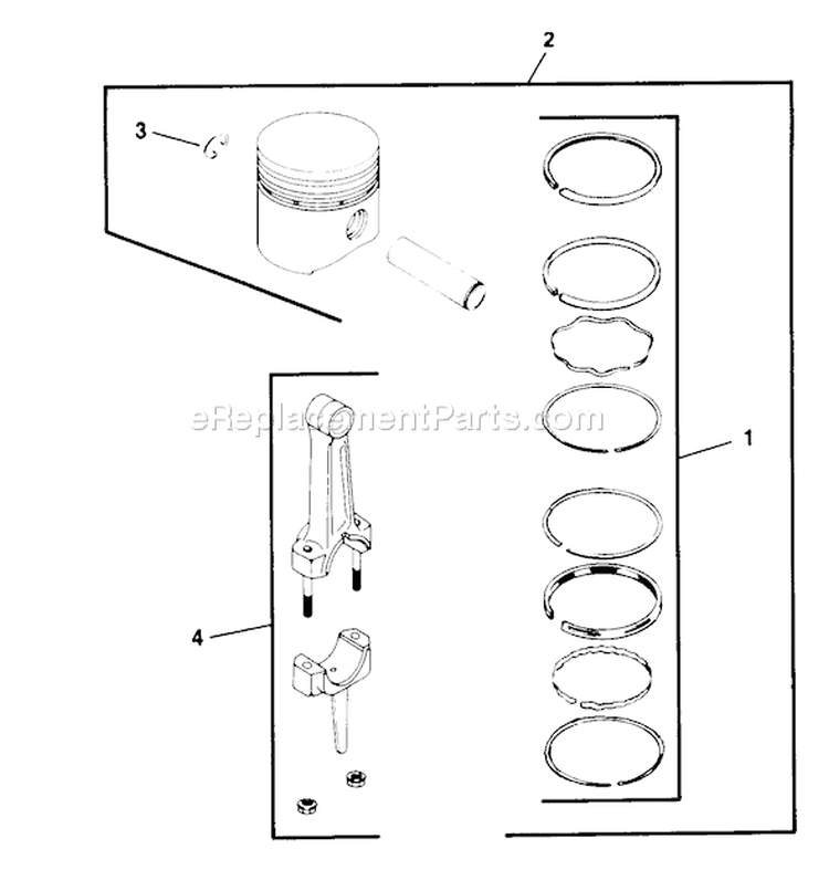 Page U Diagram and Parts List for M10-461513  Kohler Engine
