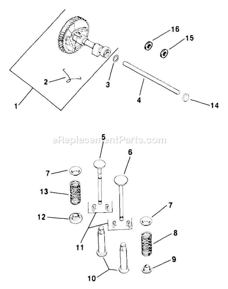 Page D Diagram and Parts List for M10-461513  Kohler Engine