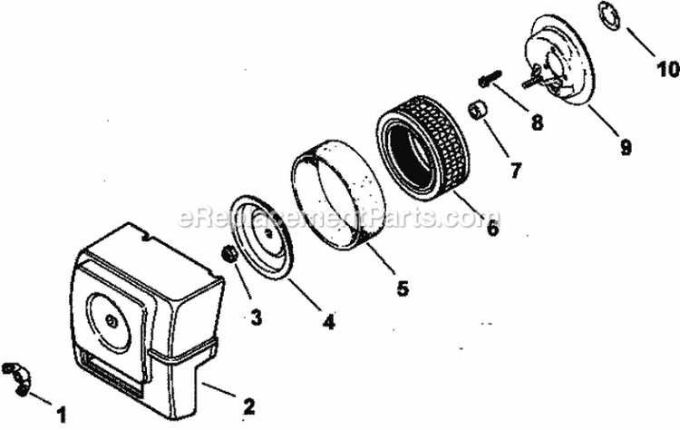 Page A Diagram and Parts List for M10-461554  Kohler Engine