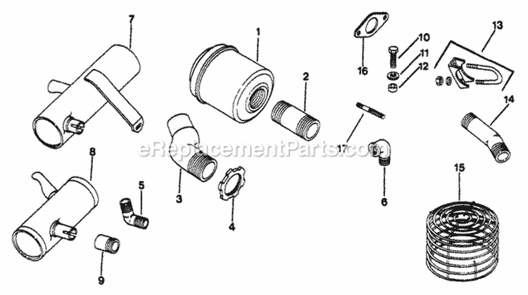 Page K Diagram and Parts List for M12-471592  Kohler Engine
