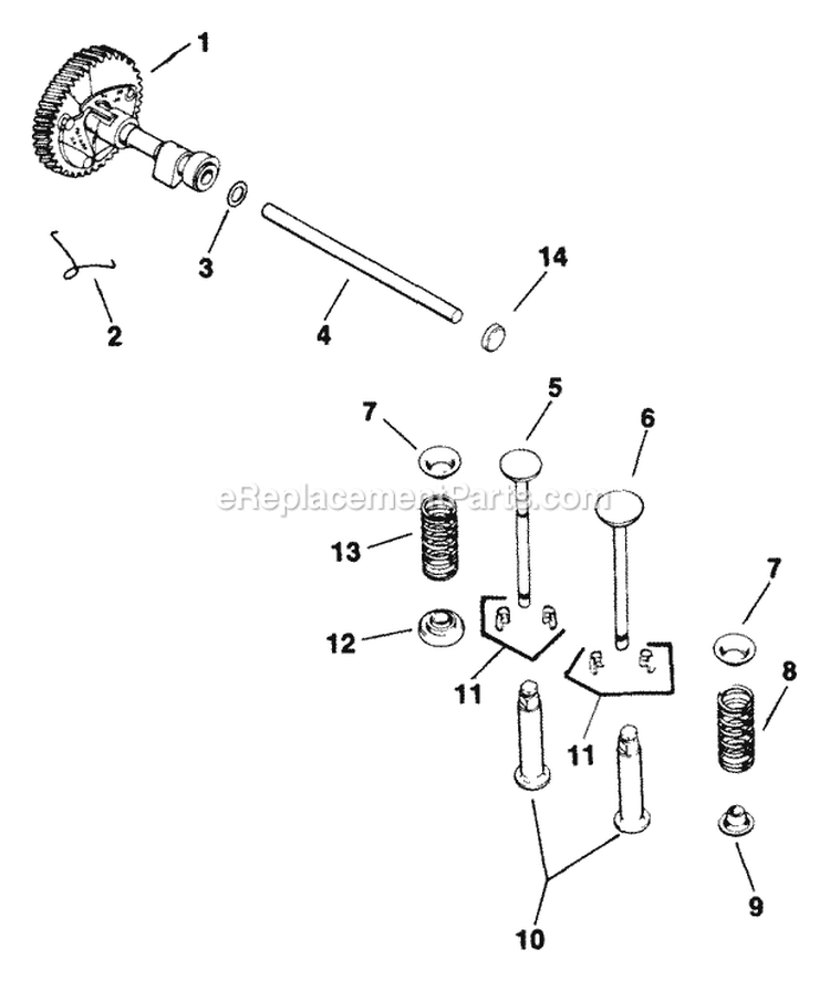 Page D Diagram and Parts List for M12-471585  Kohler Engine