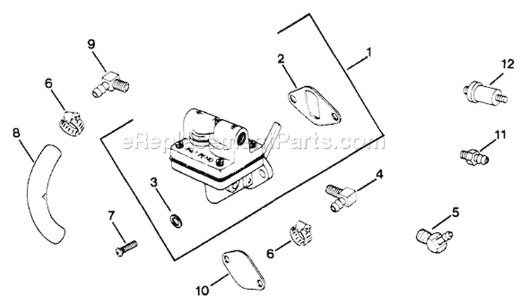 Page M Diagram and Parts List for M12-471542  Kohler Engine