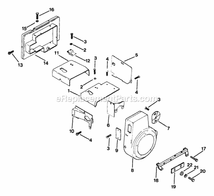 Page B Diagram and Parts List for M12-471603  Kohler Engine