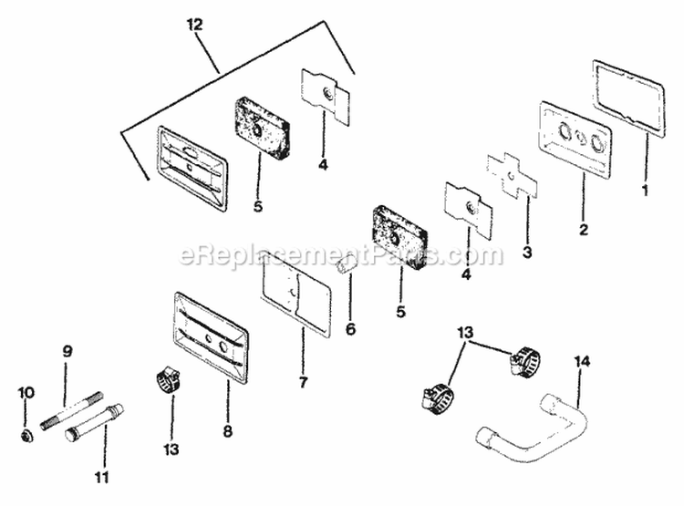 Page C Diagram and Parts List for M12-471585  Kohler Engine