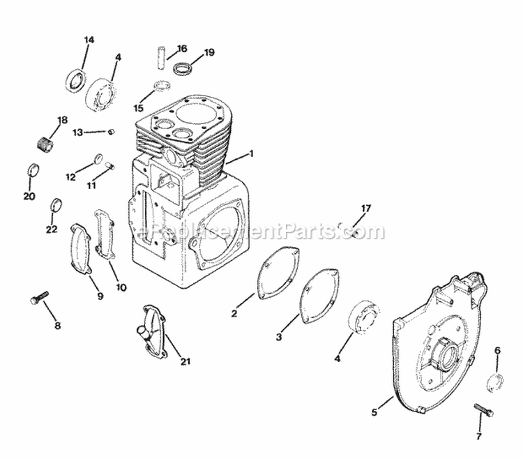 Page F Diagram and Parts List for M12-471592  Kohler Engine