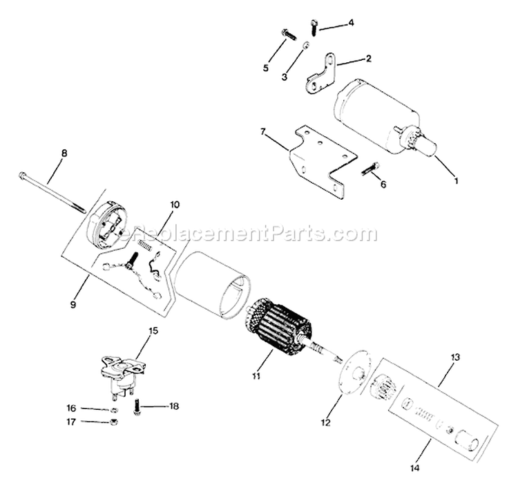 Page J Diagram and Parts List for M12-471569  Kohler Engine