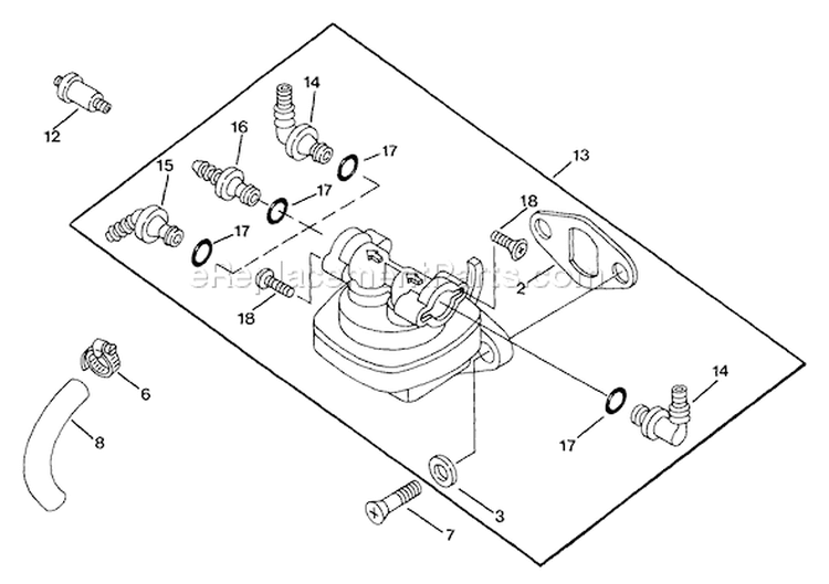 Page L Diagram and Parts List for M12-471542  Kohler Engine