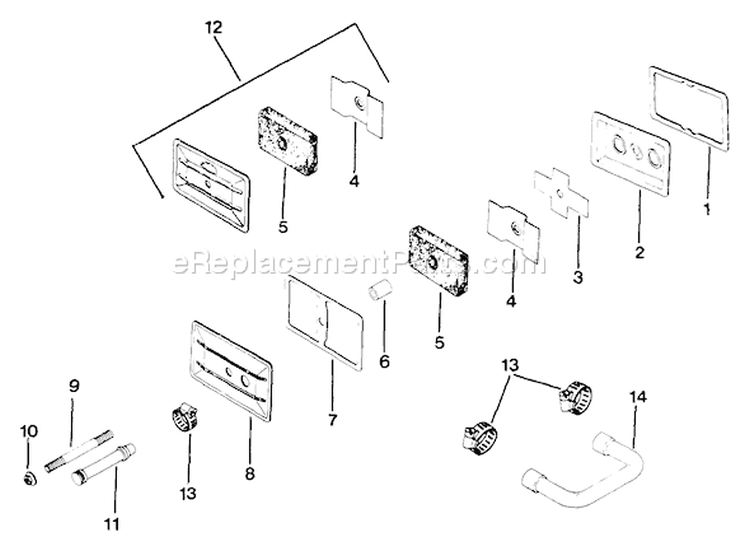 Page C Diagram and Parts List for M12-471542  Kohler Engine