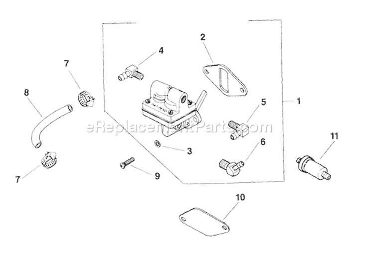 Page L Diagram and Parts List for M14-601533  Kohler Engine