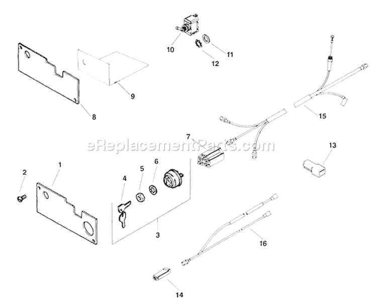 Page R Diagram and Parts List for M14-601549  Kohler Engine