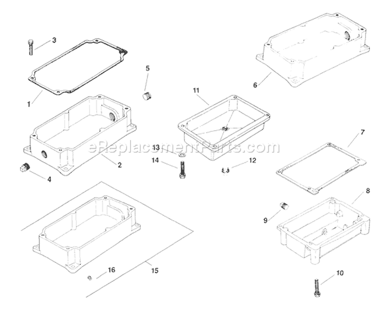 Page R Diagram and Parts List for M14-601533  Kohler Engine