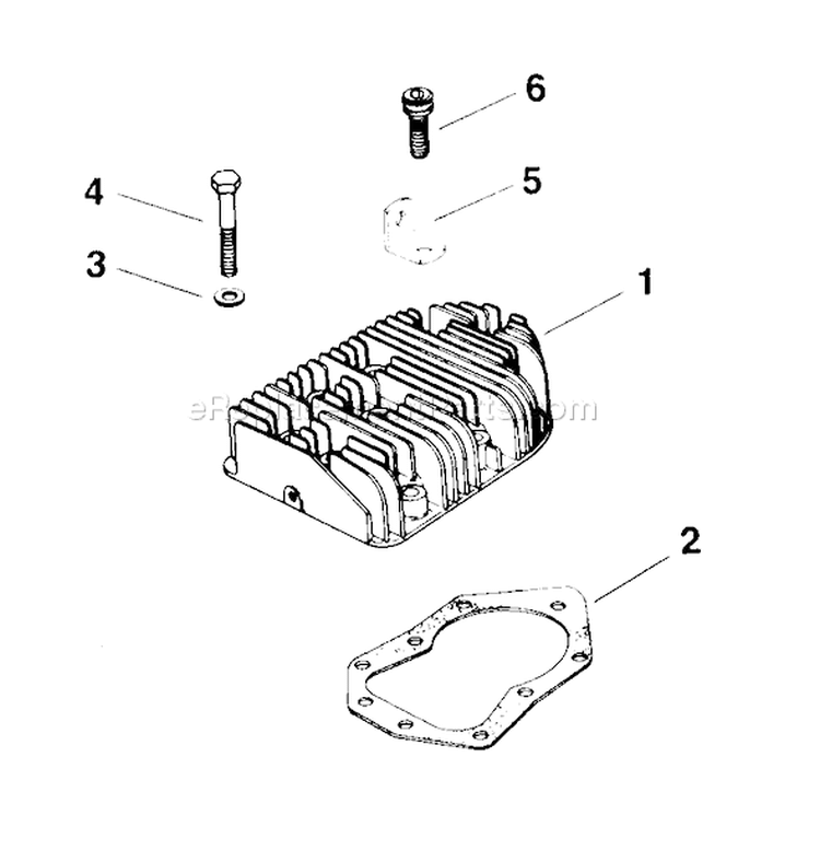 Page H Diagram and Parts List for M14-601533  Kohler Engine