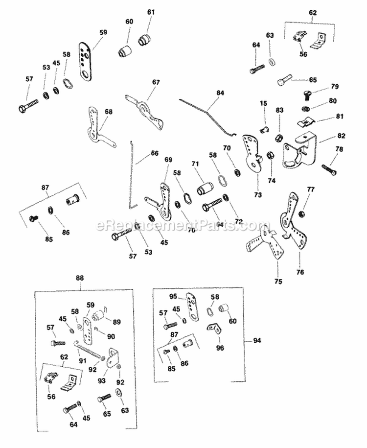 Page J Diagram and Parts List for M14-601561  Kohler Engine
