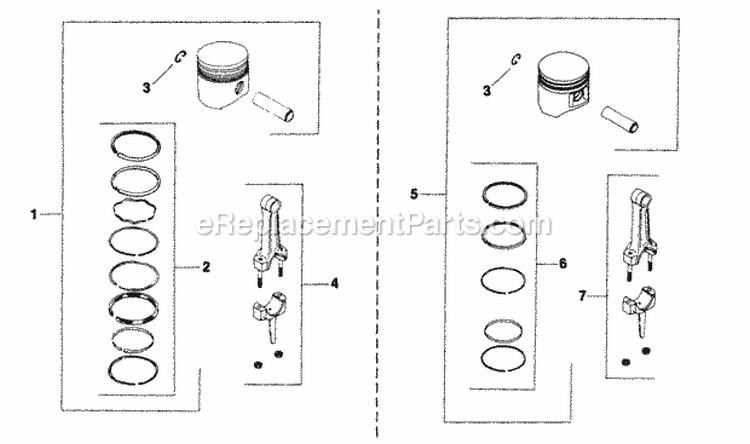 Page L Diagram and Parts List for M14-601561  Kohler Engine