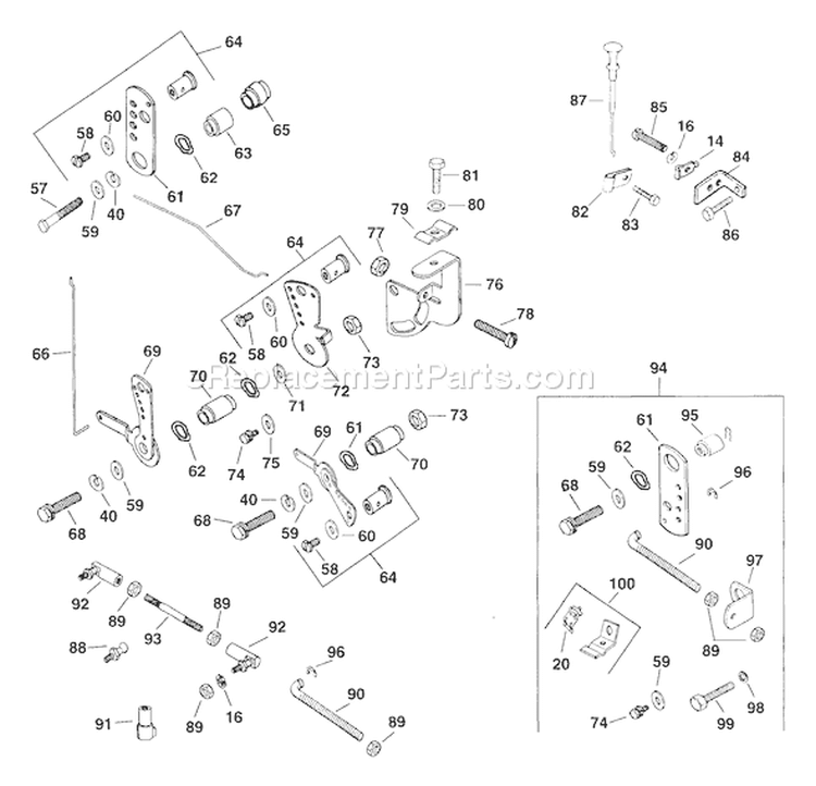 Page Q Diagram and Parts List for M16-711575  Kohler Engine