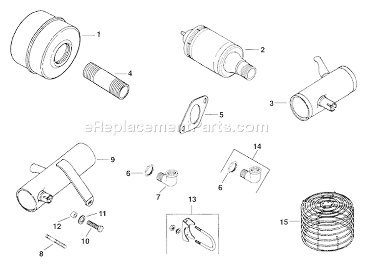 Page M Diagram and Parts List for M16-711575  Kohler Engine