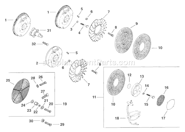 Page N Diagram and Parts List for M16-711575  Kohler Engine