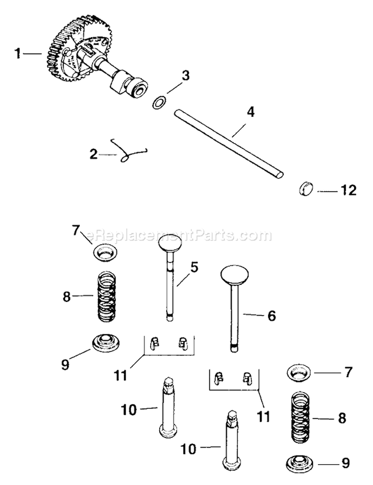 Page E Diagram and Parts List for M16-711575  Kohler Engine