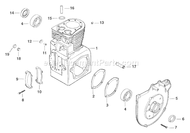 Page G Diagram and Parts List for M16-711575  Kohler Engine