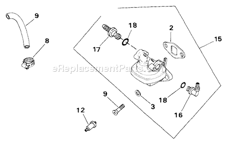 Page M Diagram and Parts List for M18-24524  Kohler Engine