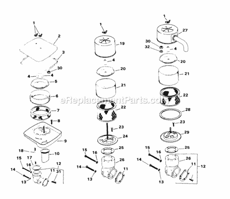 Page A Diagram and Parts List for M18-24692  Kohler Engine