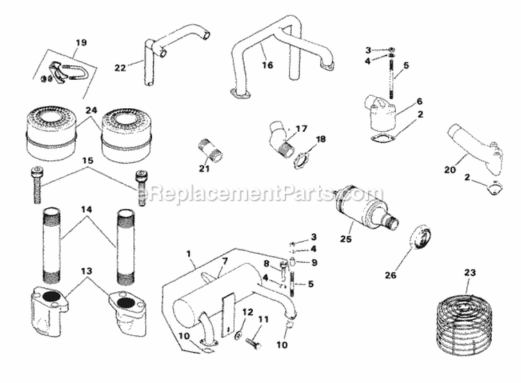 Page K Diagram and Parts List for M18-24692  Kohler Engine