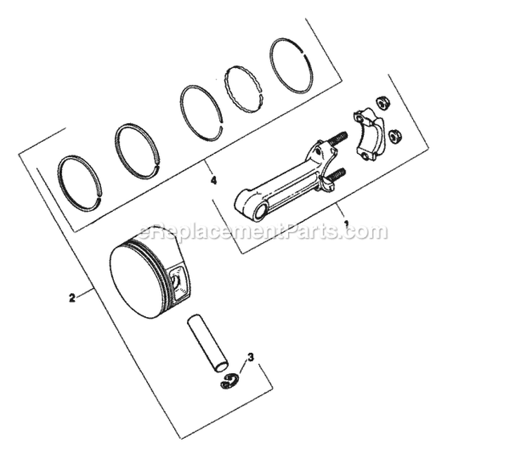 Page O Diagram and Parts List for M18-24694  Kohler Engine