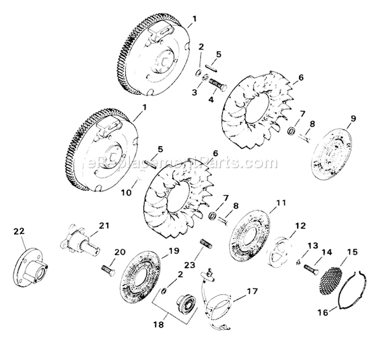 Page L Diagram and Parts List for M18-24567  Kohler Engine