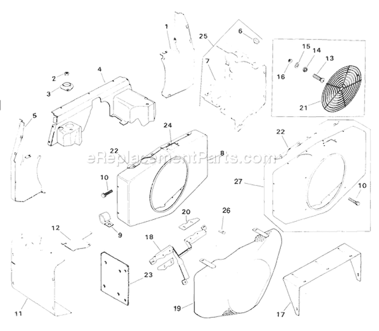 Page B Diagram and Parts List for M18-24567  Kohler Engine