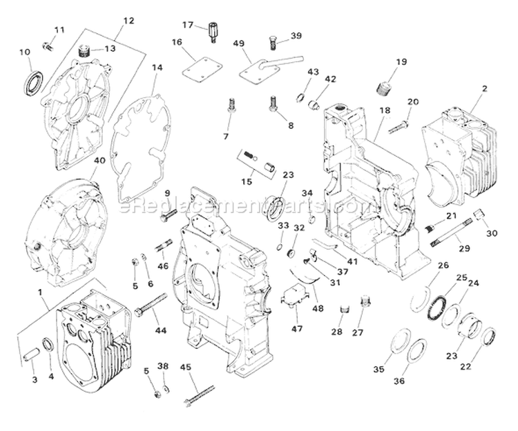 Page F Diagram and Parts List for M18-24567  Kohler Engine