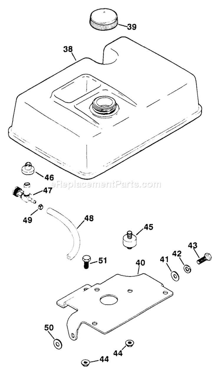 Page M Diagram and Parts List for M8-301509  Kohler Engine