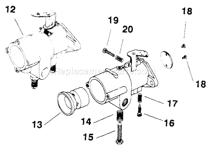 Page E Diagram and Parts List for M8-301601  Kohler Engine