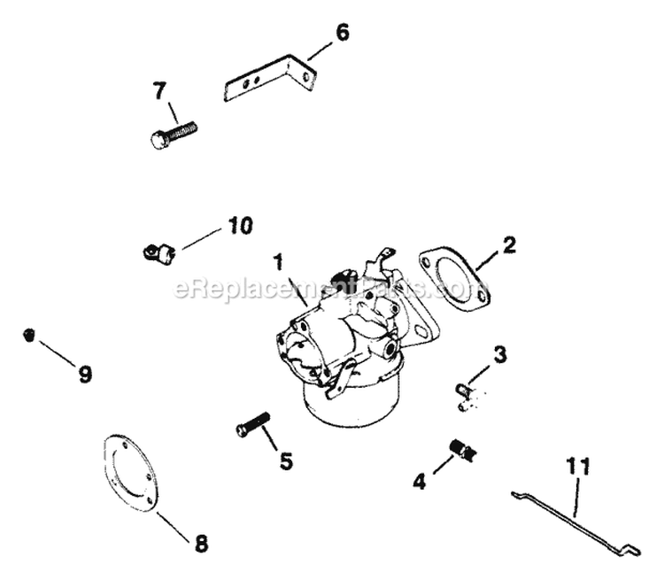Page E Diagram and Parts List for M8-301569  Kohler Engine