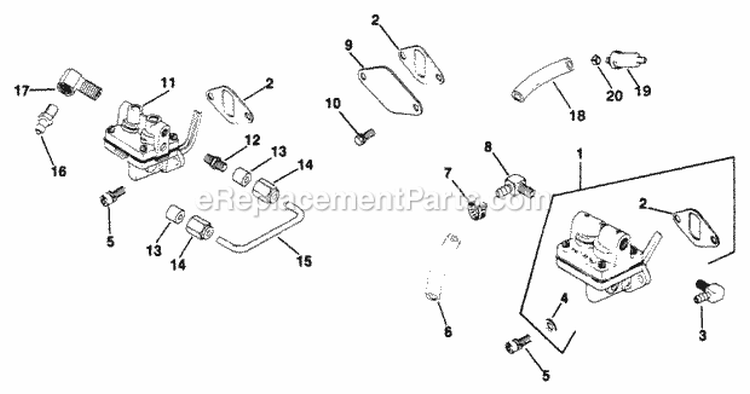 Page M Diagram and Parts List for M8-301569  Kohler Engine