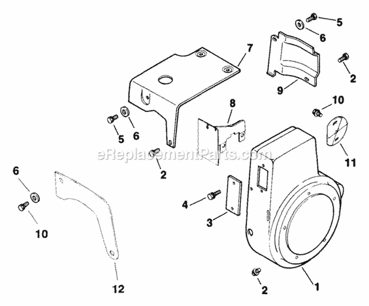 Page B Diagram and Parts List for M8-301569  Kohler Engine