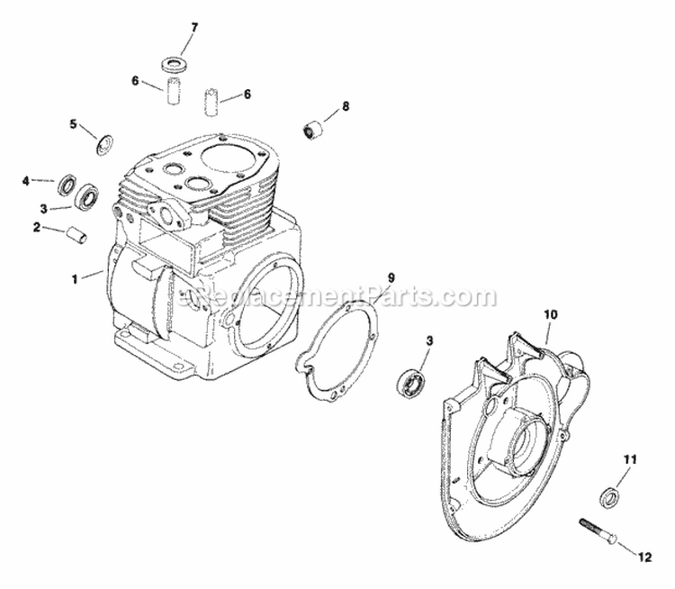 Page F Diagram and Parts List for M8-301569  Kohler Engine