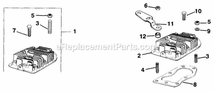 Page H Diagram and Parts List for M8-301569  Kohler Engine