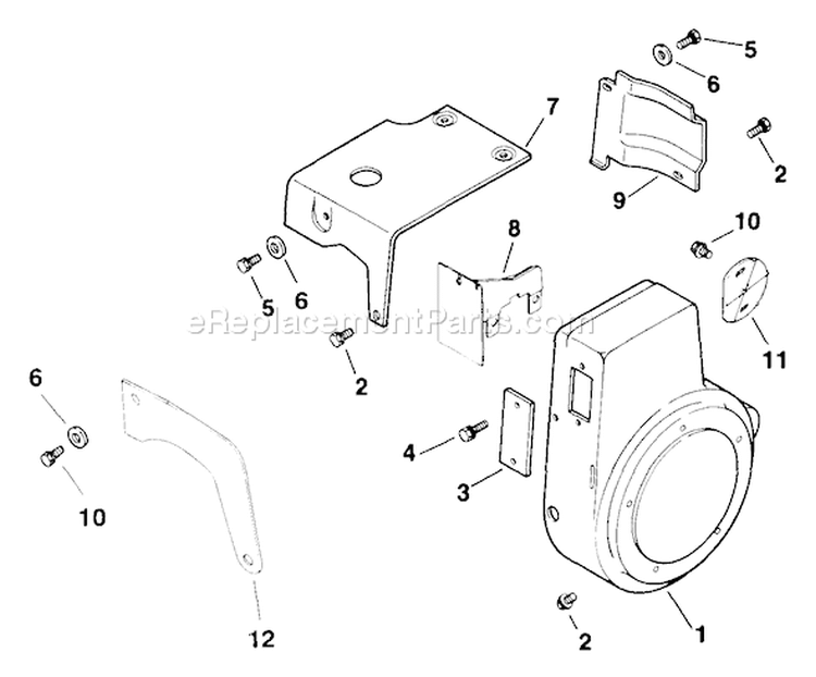 Page B Diagram and Parts List for M8-301503  Kohler Engine