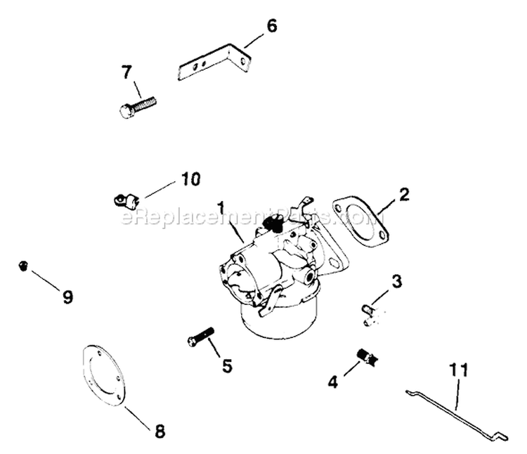 Page D Diagram and Parts List for M8-301601  Kohler Engine