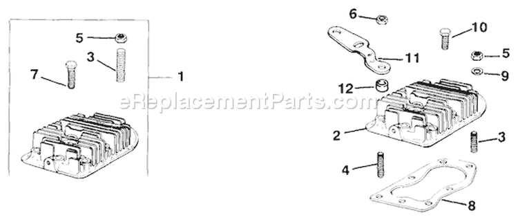 Page H Diagram and Parts List for M8-301601  Kohler Engine