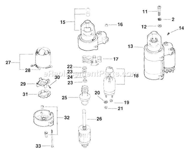 Page J Diagram and Parts List for MV16-56514  Kohler Engine