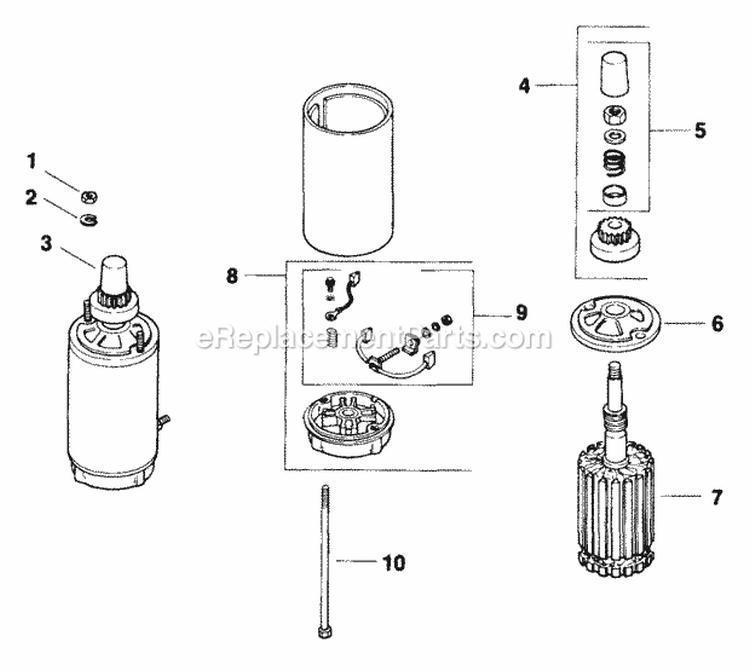 Page J Diagram and Parts List for MV20-57529  Kohler Engine