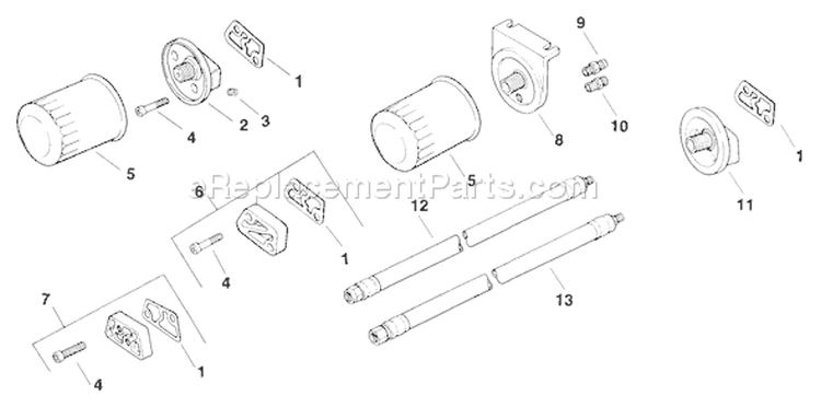 Page P Diagram and Parts List for MV18-58510  Kohler Engine