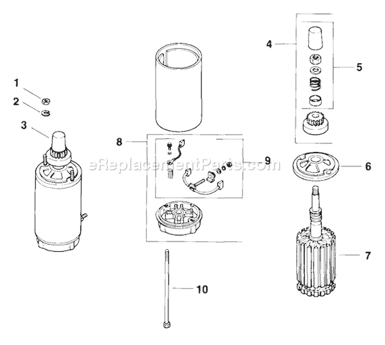 Page J Diagram and Parts List for MV18-58553  Kohler Engine