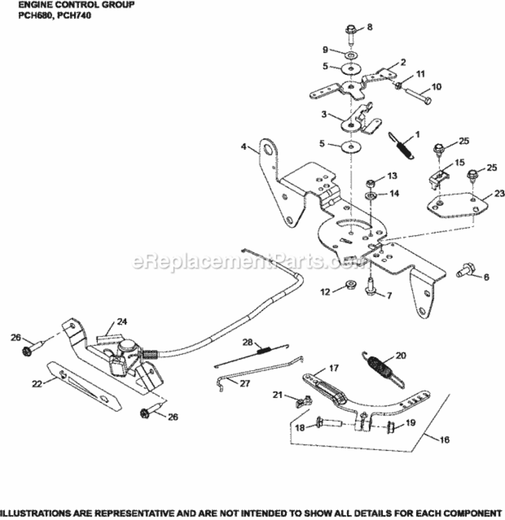 Engine_Controls_Group_9-24-491_Pch680-740 Diagram and Parts List for PCH680-3003  Kohler Engine