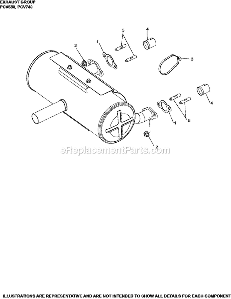 Page G Diagram and Parts List for PCV680-3011  Kohler Engine