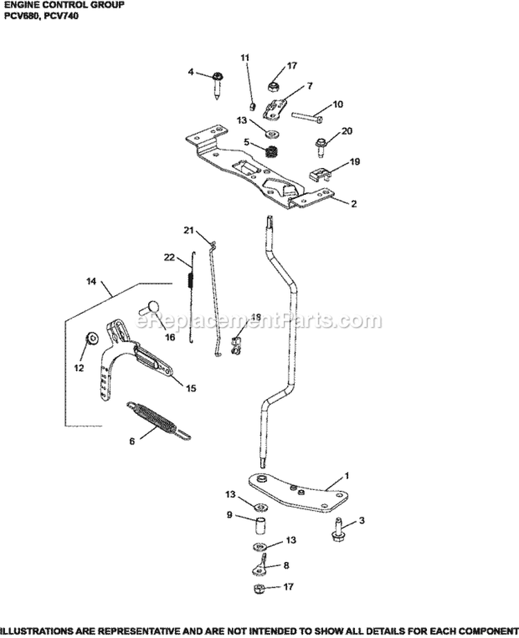 Page F Diagram and Parts List for PCV680-3011  Kohler Engine